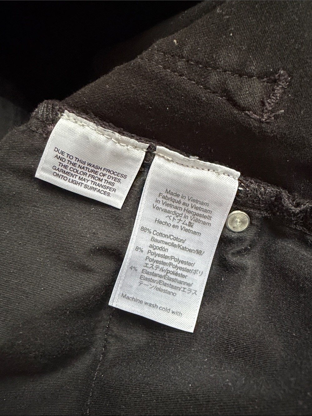 J.Crew Toothpick Black 10" High Rise Skinny Jeans Size 30 / 10 Like New - Picture 8 of 14